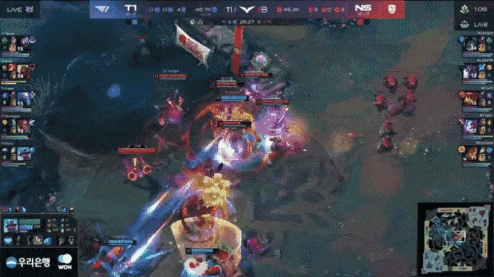 九游娱乐中心-T1 2-1 NS：Doran贾克斯对线打团均发力，T1决胜局力克NS