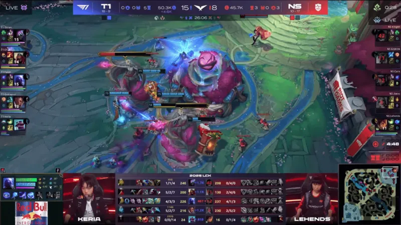 九游娱乐中心-T1 2-1 NS：Doran贾克斯对线打团均发力，T1决胜局力克NS